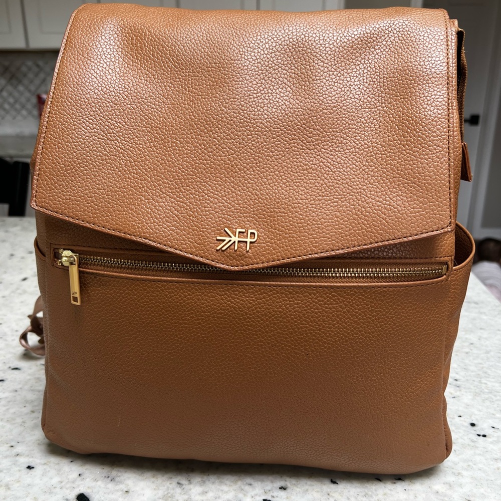 Diaper Bag Leather Backpack